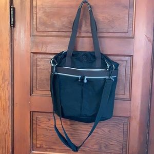 Kipling black shoulder tote
